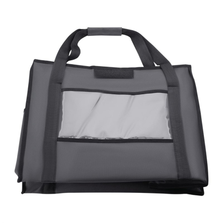Sac de livraison isotherme pliant Vogue gris 540&nbsp;x360&nbsp;x&nbsp;430&nbsp;mm