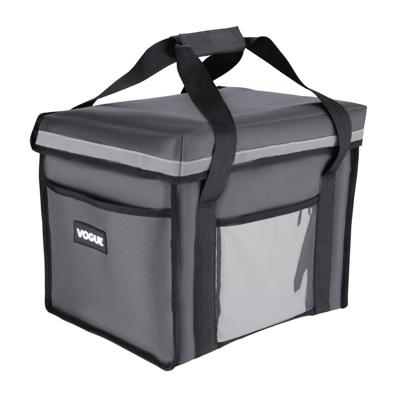 Sac de livraison isotherme pliant Vogue gris 305&nbsp;x&nbsp;380&nbsp;x&nbsp;380&nbsp;mm