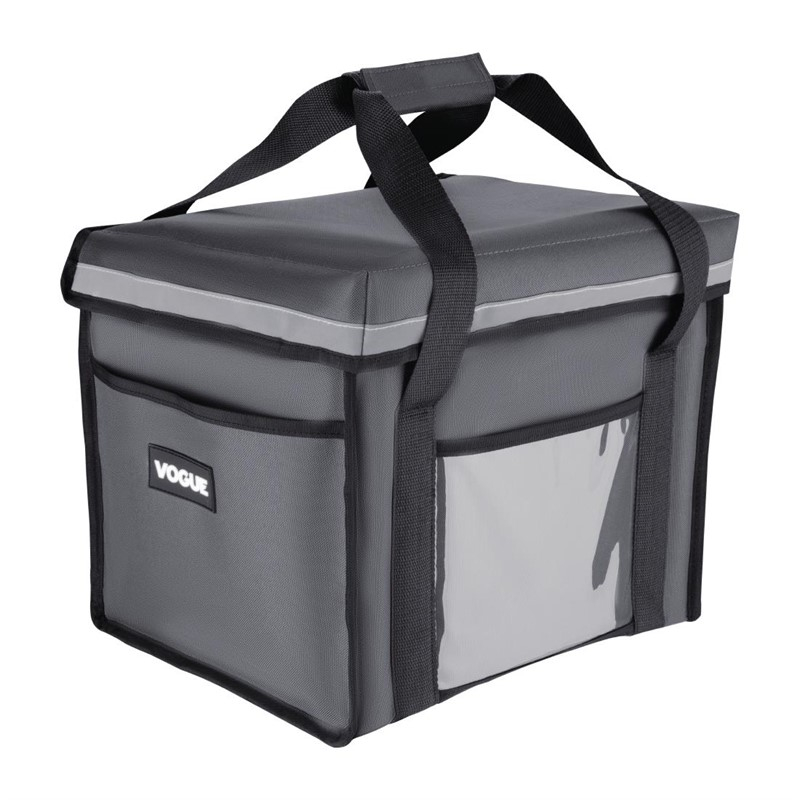 Sac de livraison isotherme pliant Vogue gris 305&nbsp;x&nbsp;380&nbsp;x&nbsp;380&nbsp;mm