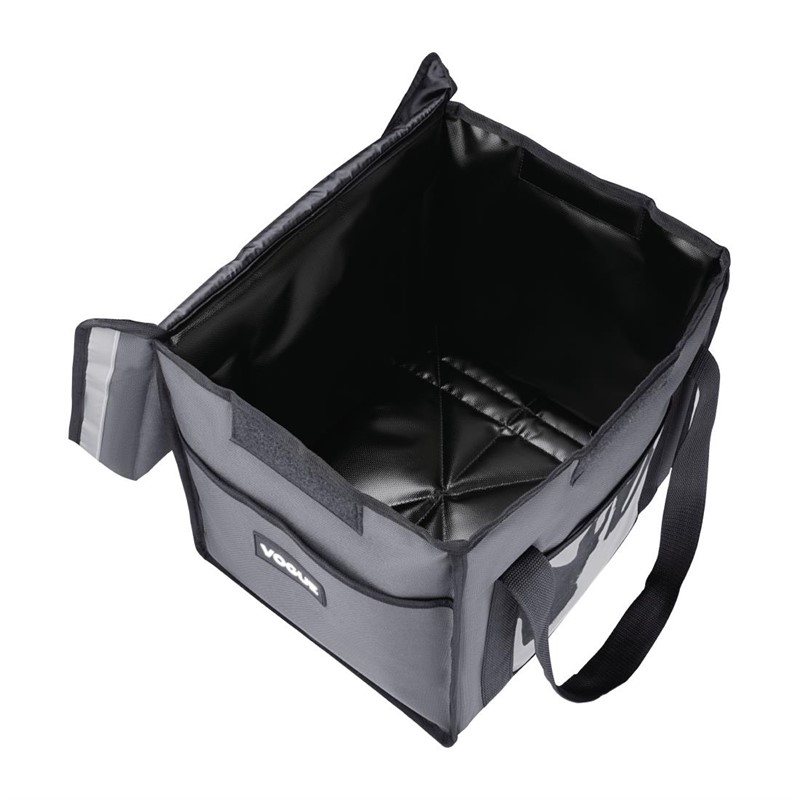 Sac de livraison isotherme pliant Vogue gris 305&nbsp;x&nbsp;380&nbsp;x&nbsp;380&nbsp;mm