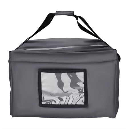 Sac &agrave; pizza isotherme Vogue gris 495&nbsp;x&nbsp;495&nbsp;x&nbsp;320&nbsp;mm