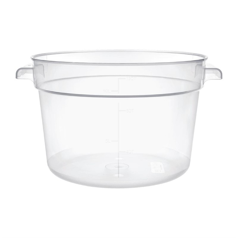 Conteneur alimentaire rond en polypropyl&egrave;ne Vogue 10L
