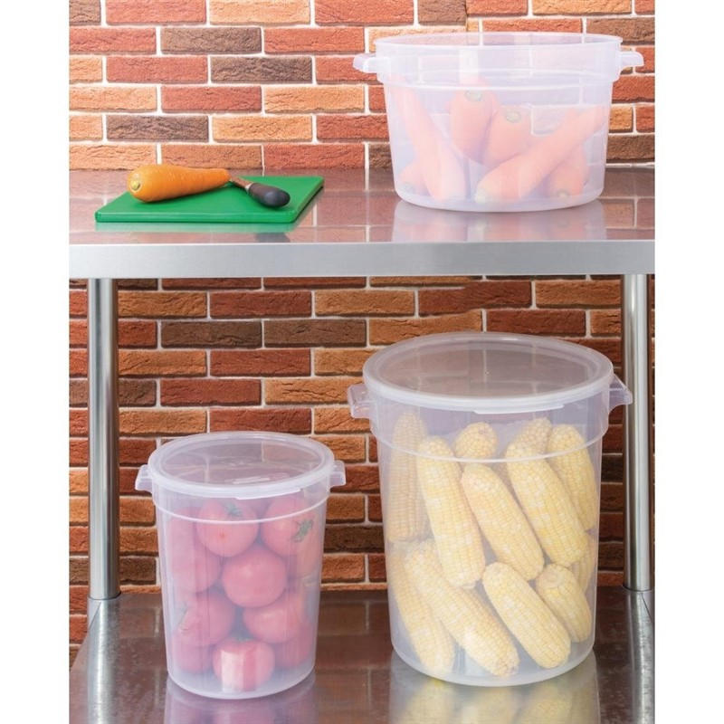 Conteneur alimentaire rond en polypropyl&egrave;ne Vogue 10L