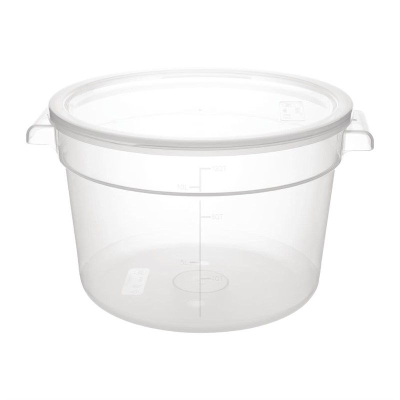 Conteneur alimentaire rond en polypropyl&egrave;ne Vogue 10L