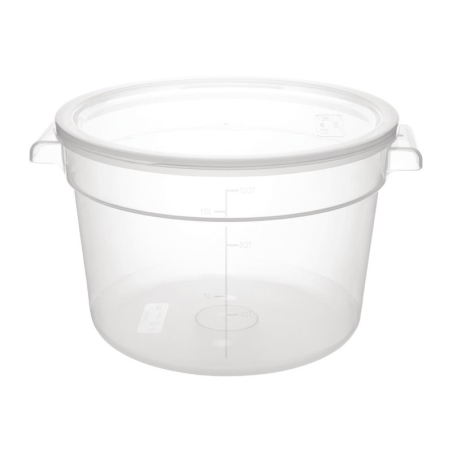 Conteneur alimentaire rond en polypropyl&egrave;ne Vogue 10L