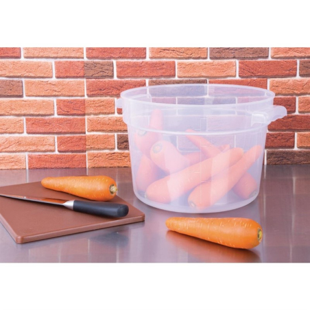 Conteneur alimentaire rond en polypropyl&egrave;ne Vogue 10L