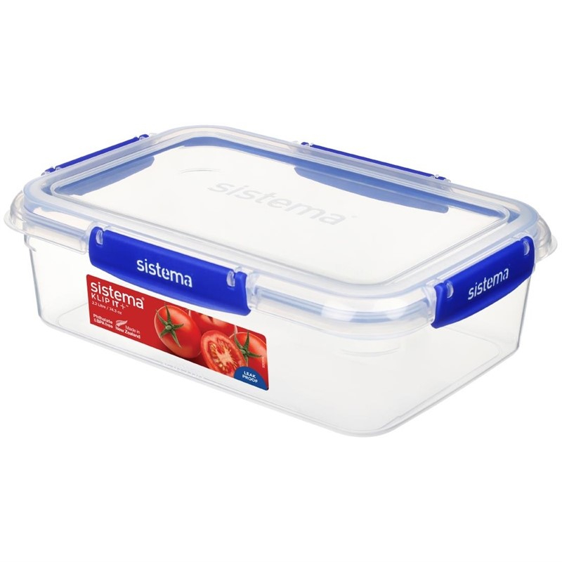 Bo&icirc;te alimentaire rectangulaire Sistema Klip It Plus 2,2L