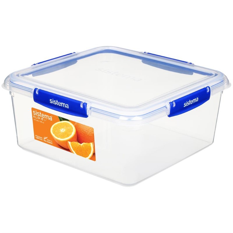 Bo&icirc;te alimentaire carr&eacute;e Sistema Klip It Plus 5,5L