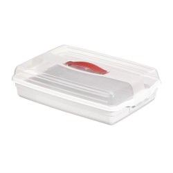 Bo&icirc;te de transport &agrave; g&acirc;teau blanche Curver 450mm