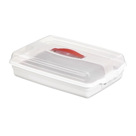 Bo&icirc;te de transport &agrave; g&acirc;teau blanche Curver 450mm