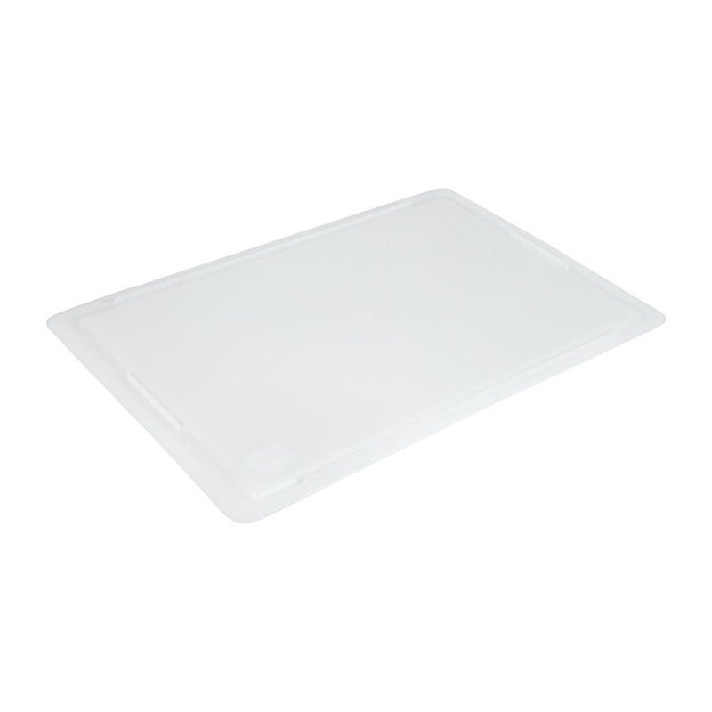 Couvercle pour bo&icirc;te &agrave; p&acirc;te &agrave; pizza en poly&eacute;thyl&egrave;ne Cambro 60x40x2cm