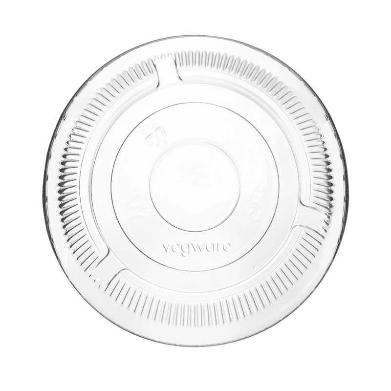 Couvercles Vegware pour les gobelets &agrave; boissons gazeuses compostables de la s&eacute;rie 96 (1000 pi&egrave;ces)