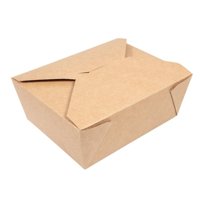 Bo&icirc;tes alimentaires en carton compostable Vegware N&deg;3 1800ml (lot de 180)