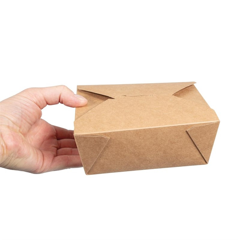 Bo&icirc;tes alimentaires en carton compostable Vegware N&deg;3 1800ml (lot de 180)