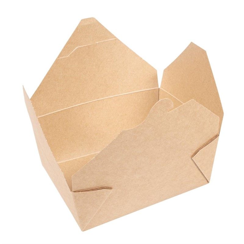 Bo&icirc;tes alimentaires en carton compostable Vegware N&deg;3 1800ml (lot de 180)