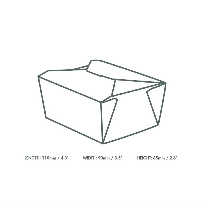 Bo&icirc;tes alimentaires en carton compostable Vegware No.1 700ml (lot de 450)