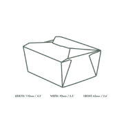 Bo&icirc;tes alimentaires en carton compostable Vegware No.1 700ml (lot de 450)