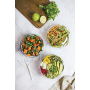 Bols salade PLA compostables s&eacute;rie 185 Vegware 709ml (lot de 300)