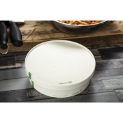 Couvercles &agrave; trous en carton doubl&eacute; PLA s&eacute;rie 185 Vegware (lot de 300)