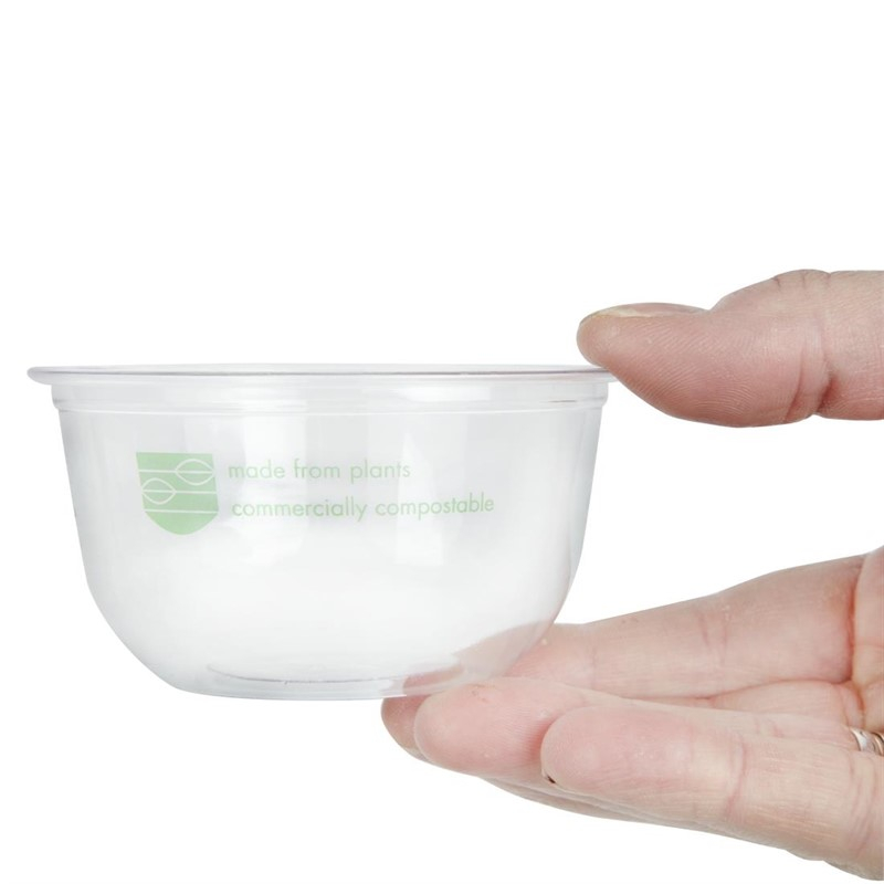 Pots Deli en PLA compostables s&eacute;rie&nbsp;96 Vegware 227ml (lot de 1000)