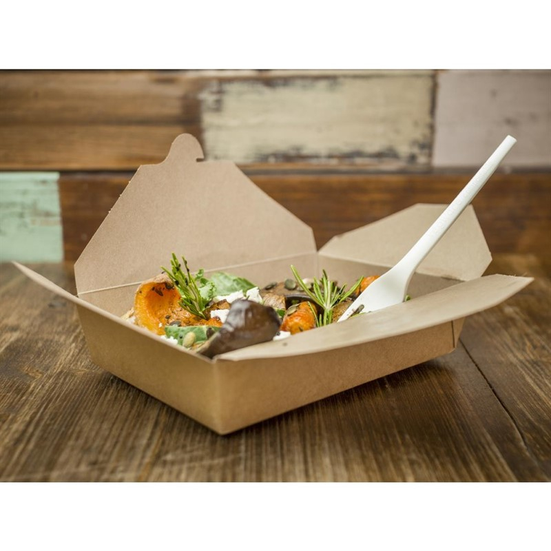 Bo&icirc;tes alimentaires en carton compostable Vegware No.2 1500ml (lot de 280)