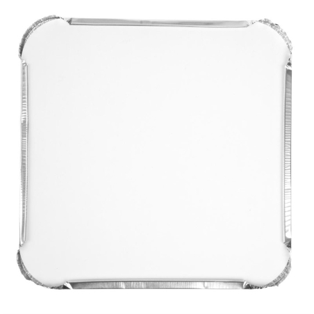 Couvercles en carton pour barquettes profondes et peu profondes en aluminium (lot de 200)
