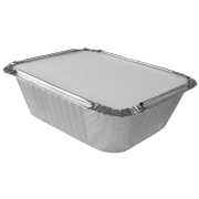 Petits couvercles en carton cir&eacute; pour barquettes aluminium Fiesta Recyclable (lot de 1000)