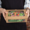 Bo&icirc;tes salade avec fen&ecirc;tre PET Fiesta Recyclable 1600ml (lot de 100)