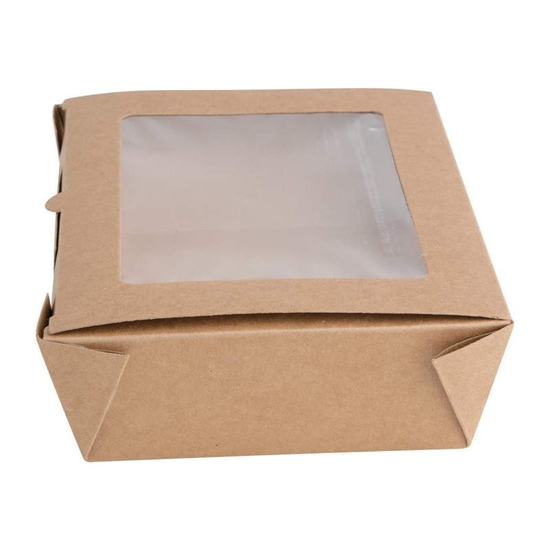 Bo&icirc;tes salade avec fen&ecirc;tre PET Fiesta Recyclable 1600ml (lot de 100)