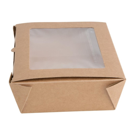 Bo&icirc;tes salade avec fen&ecirc;tre PET Fiesta Recyclable 1600ml (lot de 100)