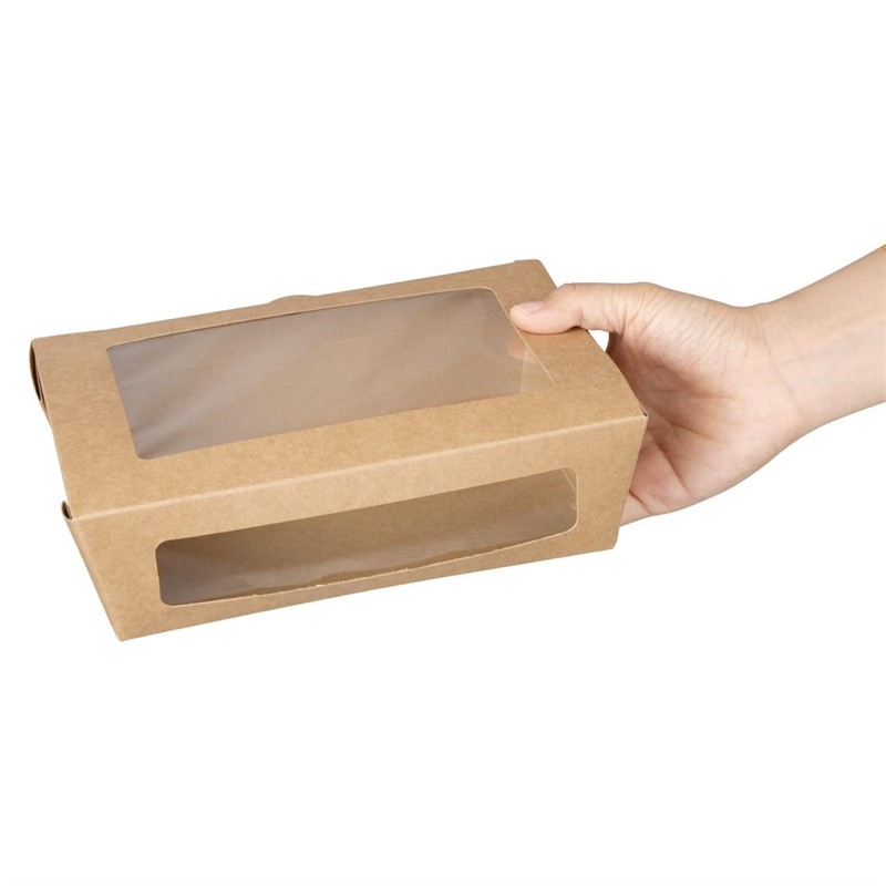 Bo&icirc;tes salade avec fen&ecirc;tre PET Fiesta Recyclable 1200ml (lot de 150)