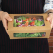 Bo&icirc;tes salade compostables avec fen&ecirc;tre en PLA Fiesta Compostable 1600ml (lot de 200)