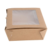 Bo&icirc;tes salade compostables avec fen&ecirc;tre en PLA Fiesta Compostable 1200ml (lot de 200)