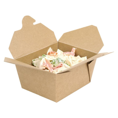 Bo&icirc;tes alimentaires en carton compostables Fiesta Compostable 600ml (lot de 200)