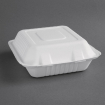 Bo&icirc;tes avec couvercle &agrave; charni&egrave;re compostables en bagasse Fiesta Compostable 223mm (lot de 200)