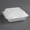 Bo&icirc;tes avec couvercle &agrave; charni&egrave;re compostables en bagasse Fiesta Compostable 223mm (lot de 200)