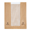 Sachets en papier avec fen&ecirc;tre glassine Fiesta Compostable (lot de 1000)