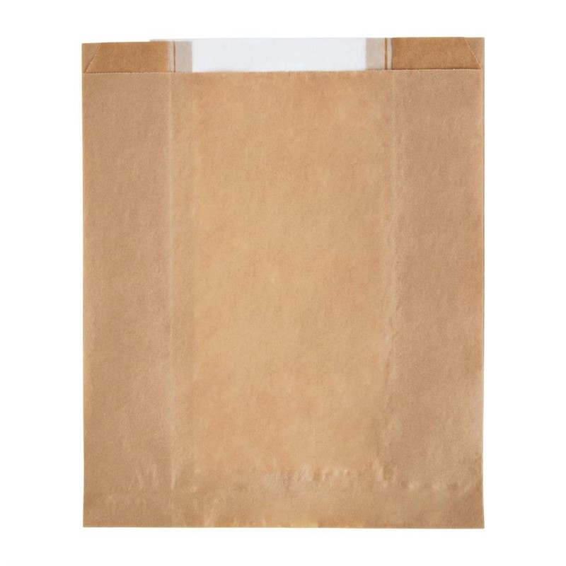 Sachets en papier avec fen&ecirc;tre glassine Fiesta Compostable (lot de 1000)