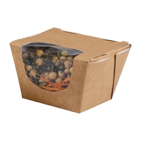 Bo&icirc;tes salade kraft profondes compostables Zest Colpac 900 ml (lot de 250)