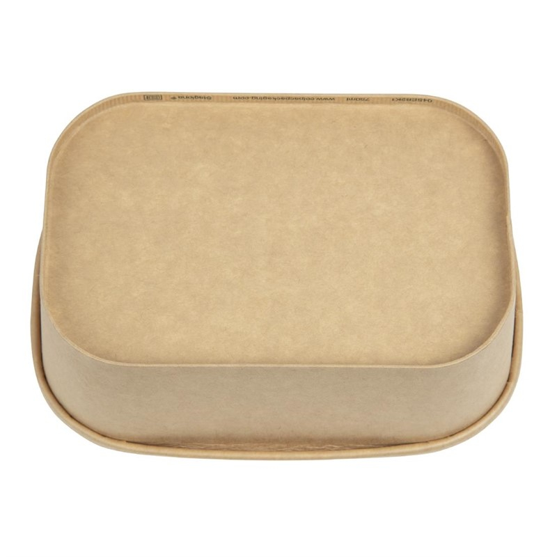 Barquettes alimentaires micro-ondables recyclables Colpac Stagione 750ml (lot de 300)