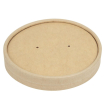 Couvercles pour bols &agrave; soupe kraft micro-ondables recyclables Colpac 450ml (lot de 500)