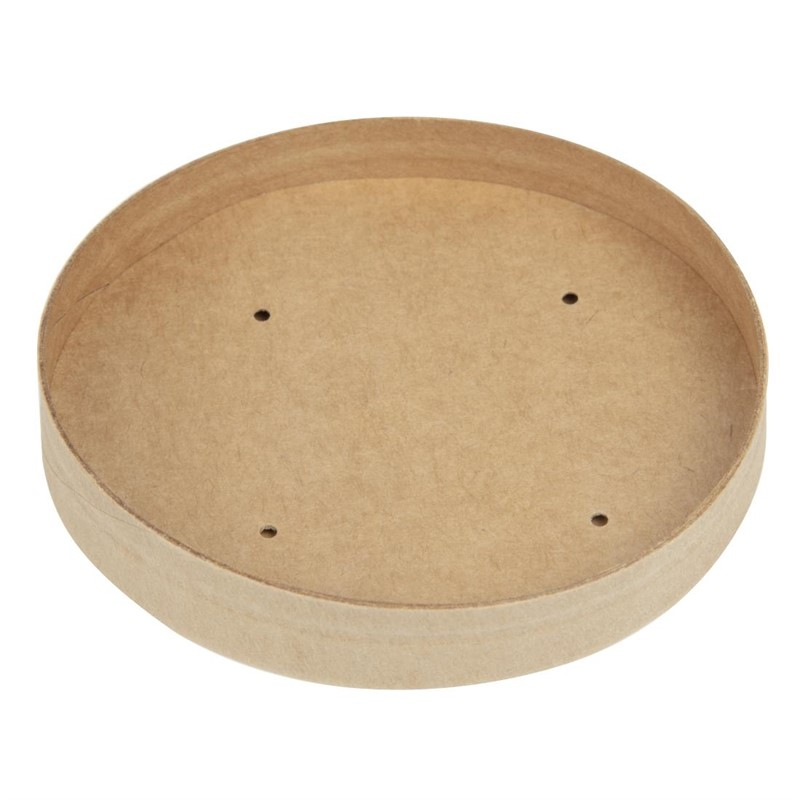 Couvercles pour bols &agrave; soupe kraft micro-ondables recyclables Colpac 450ml (lot de 500)