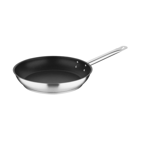Po&ecirc;le antiadh&eacute;sive en inox Vogue T&eacute;flon Platinum Plus 280 mm