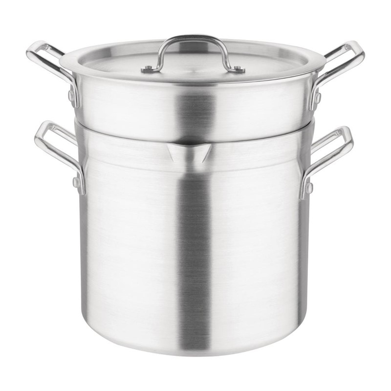 Marmite bain marie aluminium Vogue 10L