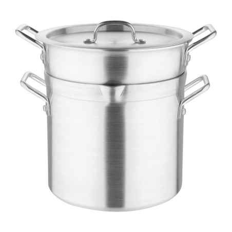 Marmite bain marie aluminium Vogue 10L
