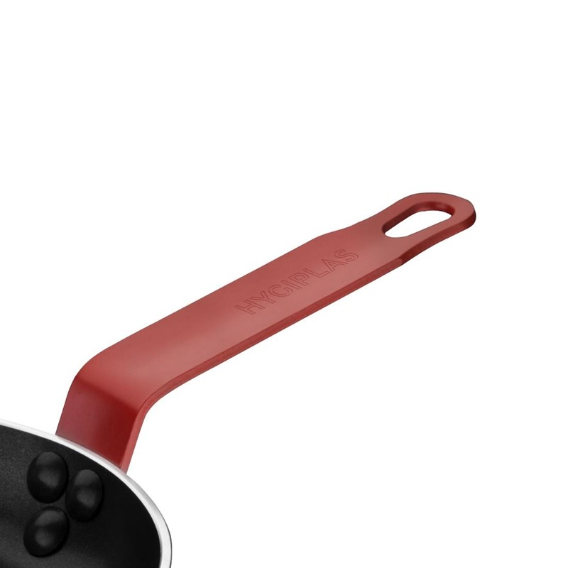Po&ecirc;le aluminium antiadh&eacute;sive Teflon Platinum Plus Hygiplas avec manche rouge 240mm