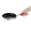Po&ecirc;le aluminium antiadh&eacute;sive Teflon Platinum Plus Hygiplas avec manche rouge 200mm