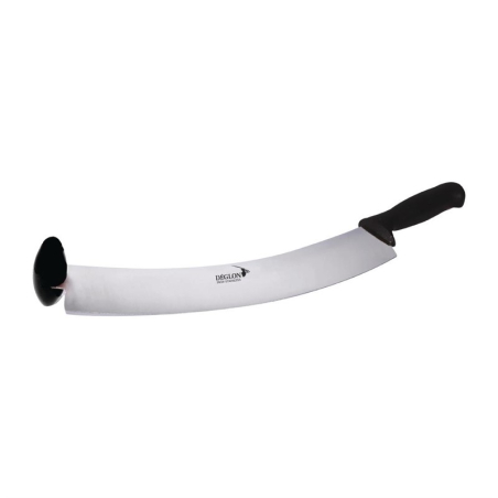 Couteau &agrave; fromage hollandais 2 mains lame courb&eacute;e Deglon 38cm