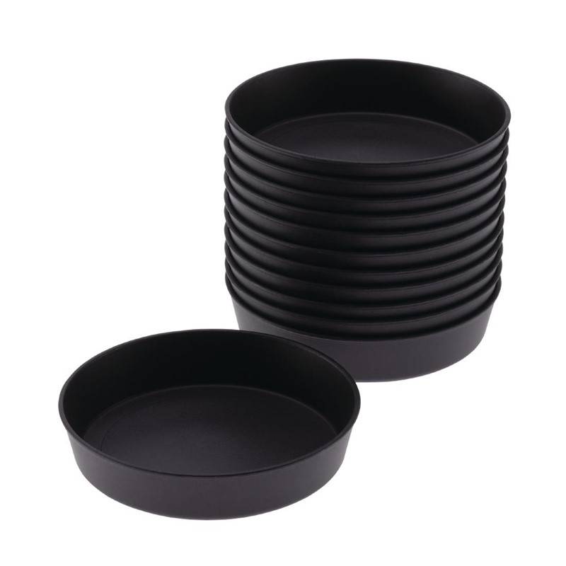 Moules &agrave; quiche Exoglass Matfer Bourgeat 100mm (lot de 12)
