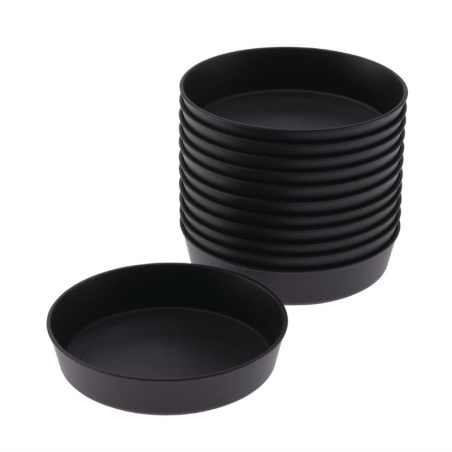 Moules &agrave; quiche Exoglass Matfer Bourgeat 100mm (lot de 12)